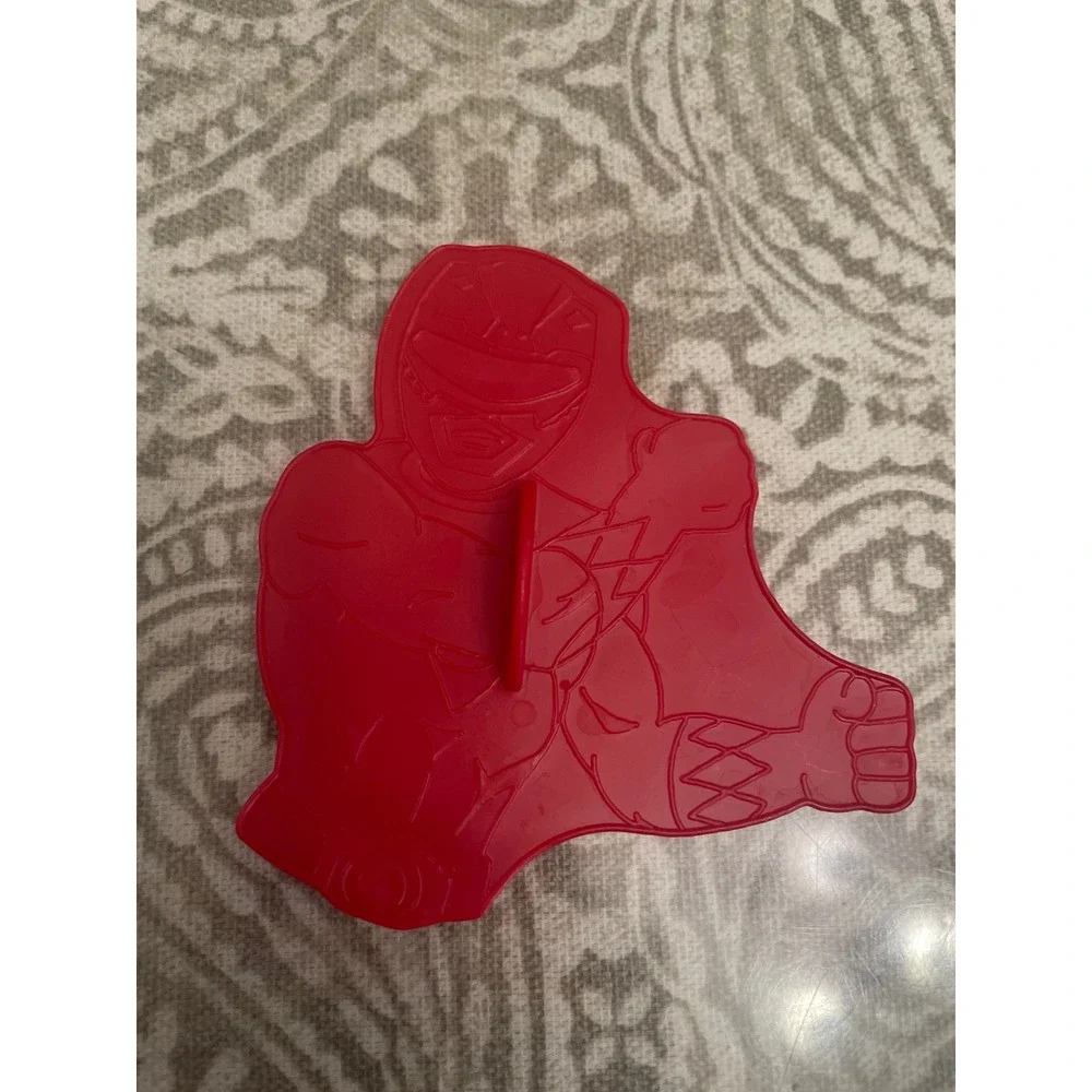 Vintage 1994 Wilton Power Rangers Red Ranger Plastic Cookie Cutter  Saban